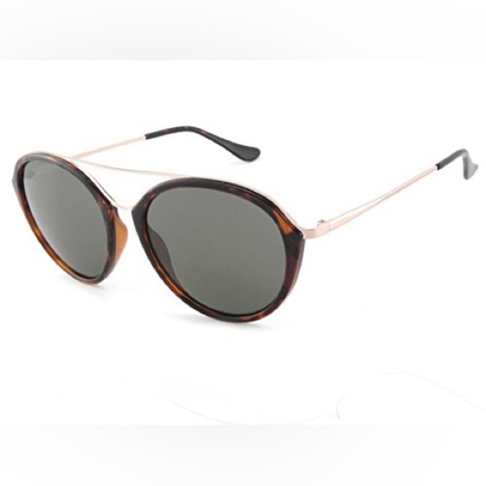 Peppers Arlo Polarized Tortoise Shell Sunglasses with Black Lenses